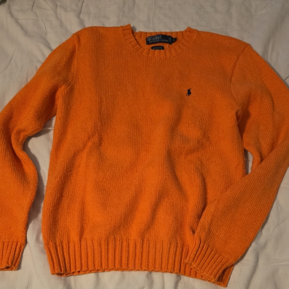 Polo Ralph Lauren Vintage Orange Sweater Small